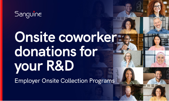 Onsite coworker donations for your R&D Employer Onsite Collection Programs
